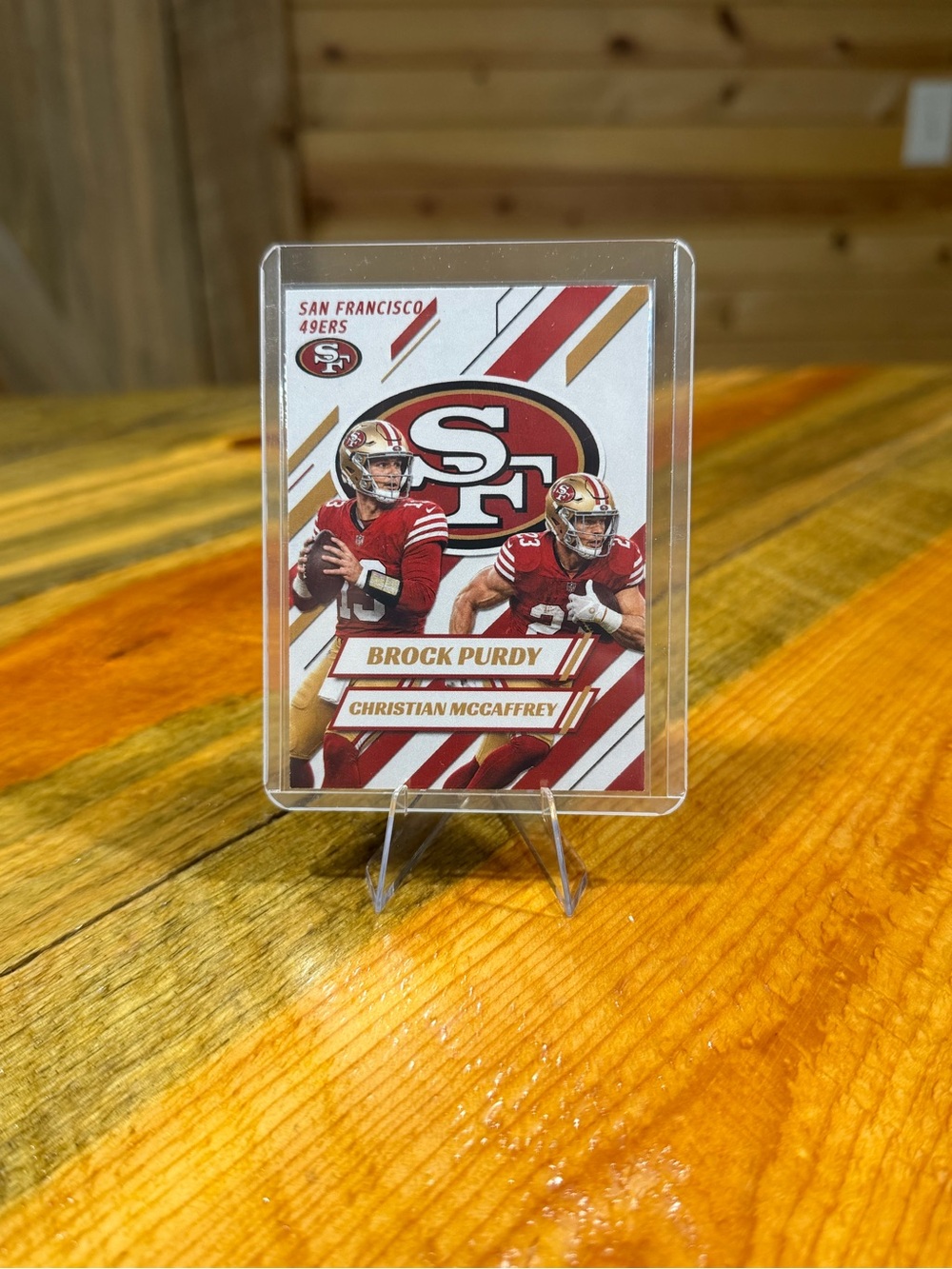 Brock Purdy / Christian McCaffrey San Francisco 49ers Custom Football Card